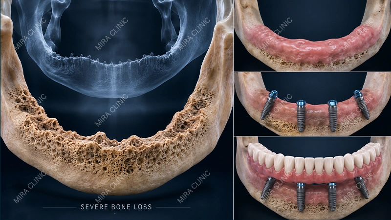 Severe bone loss
